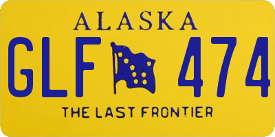 AK license plate GLF474