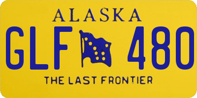 AK license plate GLF480