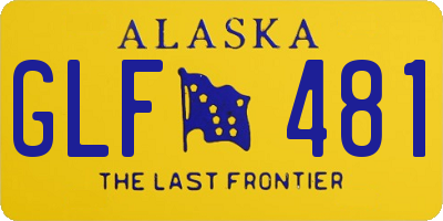 AK license plate GLF481