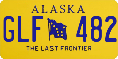 AK license plate GLF482