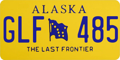 AK license plate GLF485