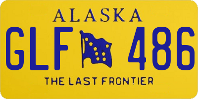 AK license plate GLF486