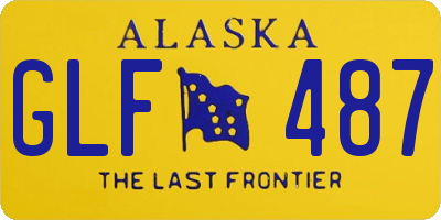 AK license plate GLF487