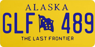 AK license plate GLF489