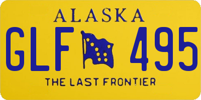 AK license plate GLF495