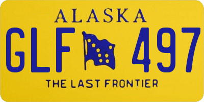 AK license plate GLF497