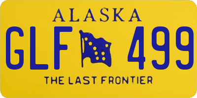 AK license plate GLF499