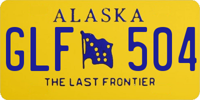 AK license plate GLF504