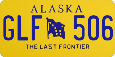 AK license plate GLF506