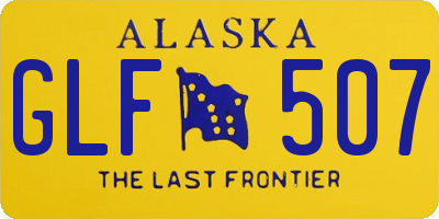 AK license plate GLF507