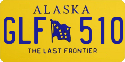 AK license plate GLF510