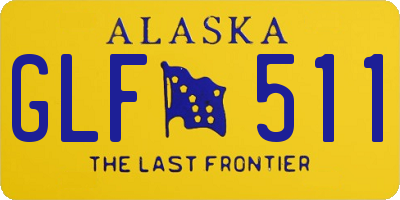 AK license plate GLF511
