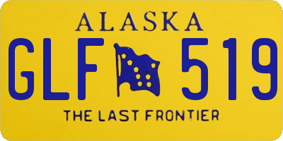 AK license plate GLF519