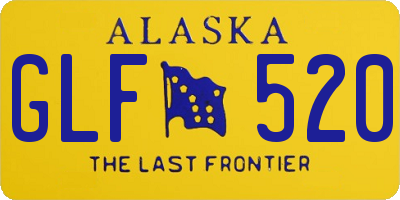 AK license plate GLF520