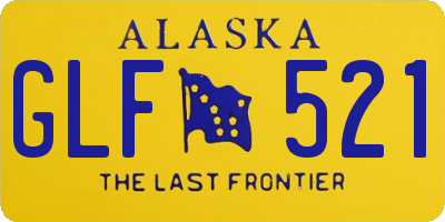 AK license plate GLF521