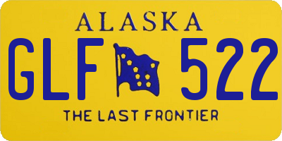 AK license plate GLF522