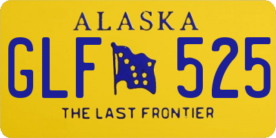 AK license plate GLF525