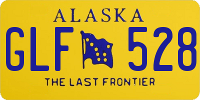 AK license plate GLF528