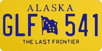 AK license plate GLF541