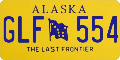 AK license plate GLF554