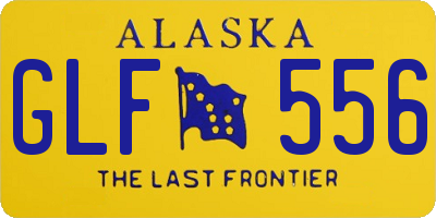 AK license plate GLF556