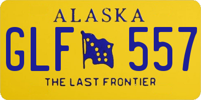 AK license plate GLF557