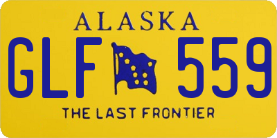 AK license plate GLF559
