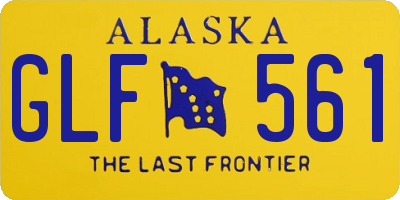 AK license plate GLF561