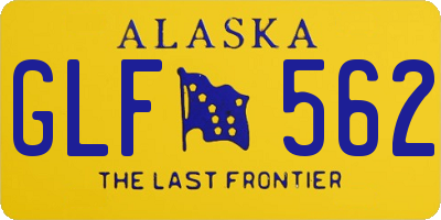 AK license plate GLF562