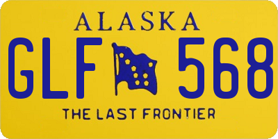 AK license plate GLF568