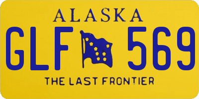 AK license plate GLF569