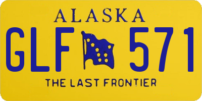 AK license plate GLF571