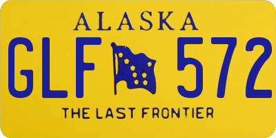 AK license plate GLF572