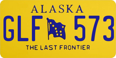 AK license plate GLF573
