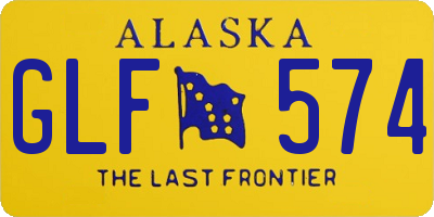 AK license plate GLF574