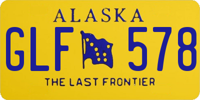 AK license plate GLF578