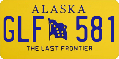 AK license plate GLF581