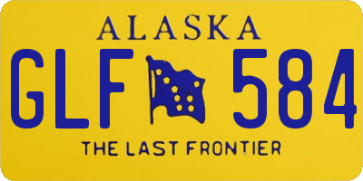 AK license plate GLF584