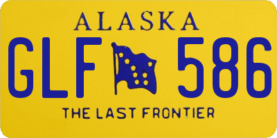 AK license plate GLF586