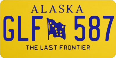AK license plate GLF587