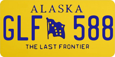 AK license plate GLF588