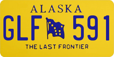 AK license plate GLF591