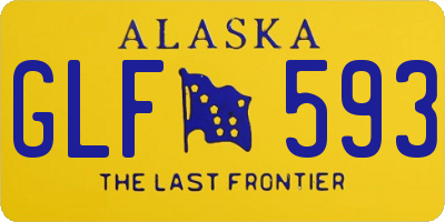 AK license plate GLF593