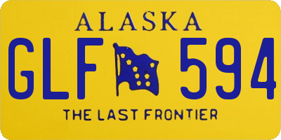 AK license plate GLF594