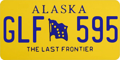 AK license plate GLF595
