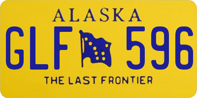 AK license plate GLF596