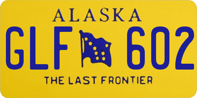 AK license plate GLF602