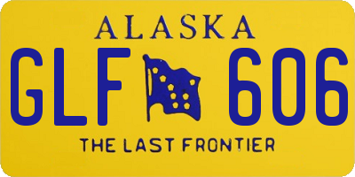 AK license plate GLF606
