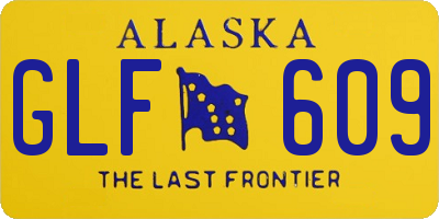 AK license plate GLF609