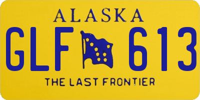 AK license plate GLF613